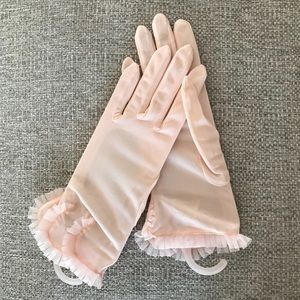 Blush Nylon Sheer Gloves